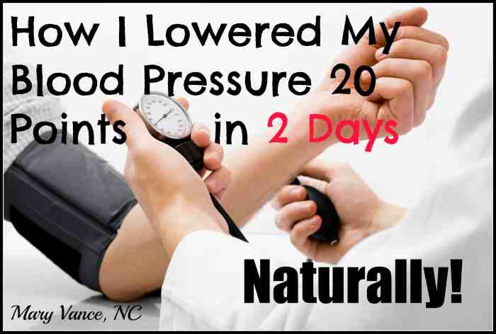 How to lower blood pressure naturally